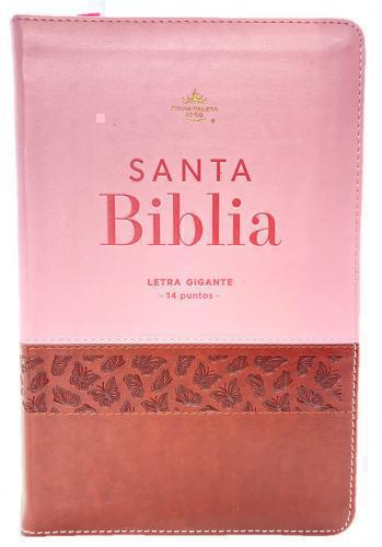 RVR1960 Manual Size Bible, Imitation Leather, Pink, Giant Print