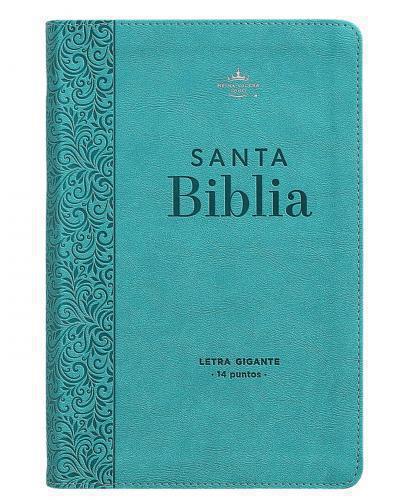 RVR1960 Bible Imitation Leather, Compact, Large Print, Turquoise