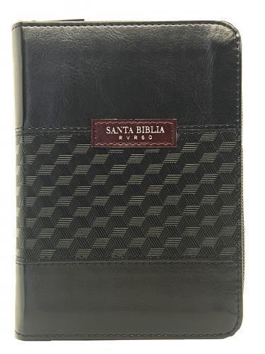 RVR1960 Imitation Leather Bible, Pocket Size, Zippered with Thumb Index, Black