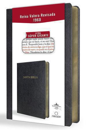 Biblia RVR1960 Tamaño Grande, Imitación Piel, Color Negro