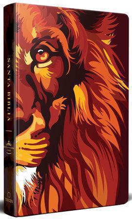 RVR1960 Bible, Hardcover, Hand-sized, Brown Lion Design