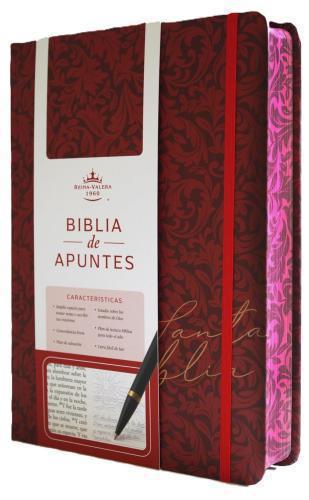 Biblia de Apuntes RVR 1960 Tapa dura, Vino tinto