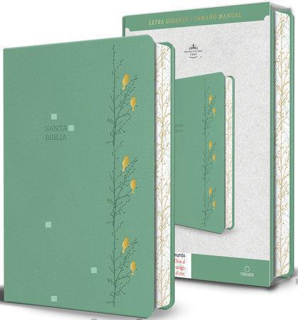 RVR1960 Bible, Imitation Leather, Handy Size, Large Print, Green Design