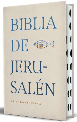 Biblia de Jesuralen, Tamaño Manual, Pasta Dura, Color Arena Con Indice