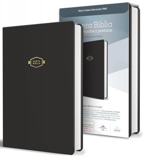 Biblia RVR1960, Cubierta Vinyl, Tamaño Manual Para Regalos y Premios, Color Negr