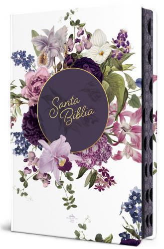 RVR 1960 Bible, Hand-Size, Hardcover, Indexed, Flower Crown