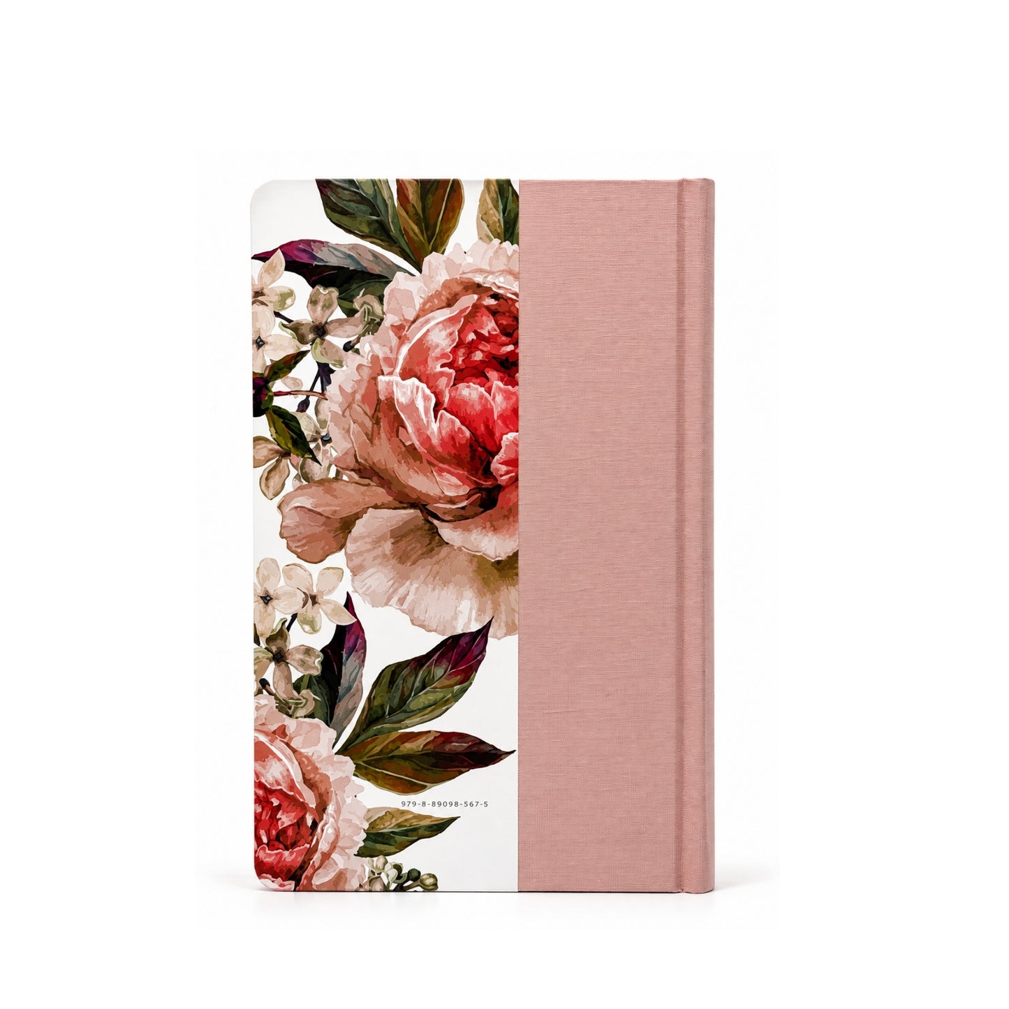 Biblia RVR 1960 Tamaño manual, letra gigante, tela con flores rosadas