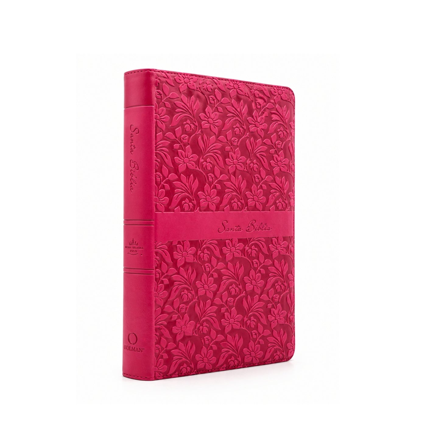 Biblia Reina Valera Revisada 1960 letra súper gigante, símil piel fucsia rosada