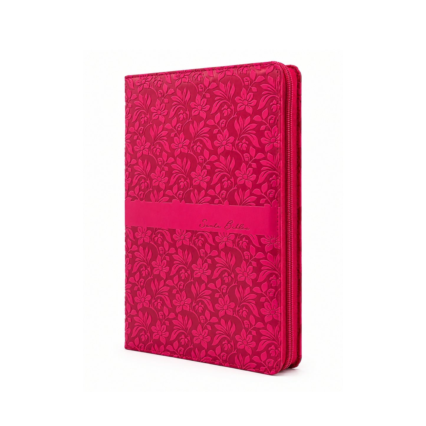 Biblia Reina Valera Revisada 1960 letra súper gigante, símil piel fucsia rosada