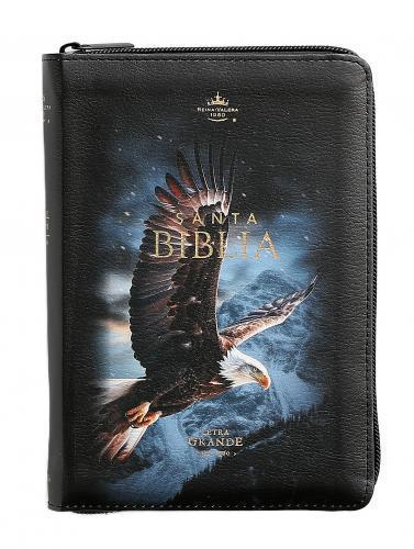 Biblia RVR1960 Tamaño Compacta, Imitación Piel, Diseño Aguila, Letra Grande