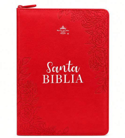 Biblia RVR1960, Imitación Piel, Tamaño  Compacta Con Cierre e Indice