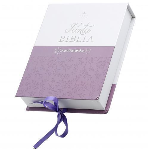 Biblia RVR1960 Quinceañera, Imitación Piel, Tamaño Portatil con Cierre e Indice