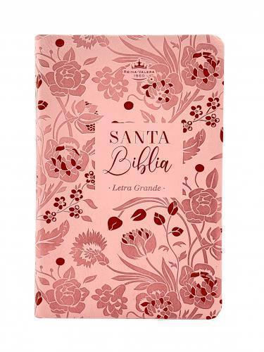 Biblia Reina Valera 1960, Tamaño Manual, Rosa Floral