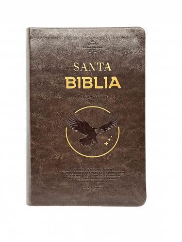 Biblia Reina Valera 1960, Tamaño Manual, Color Mocha, Diseño Aguila