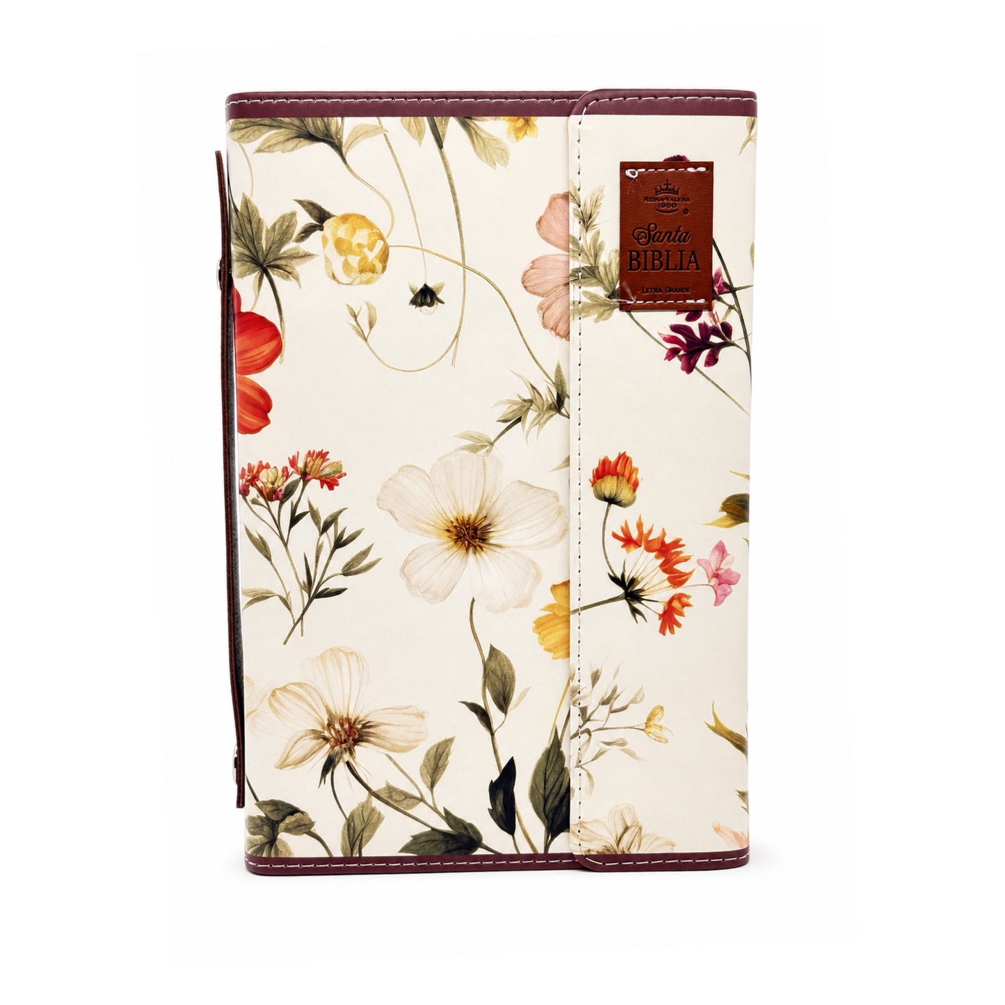 Biblia RVR60 Exquisita/ Flores Otoñales Con Solapa y Agarradera