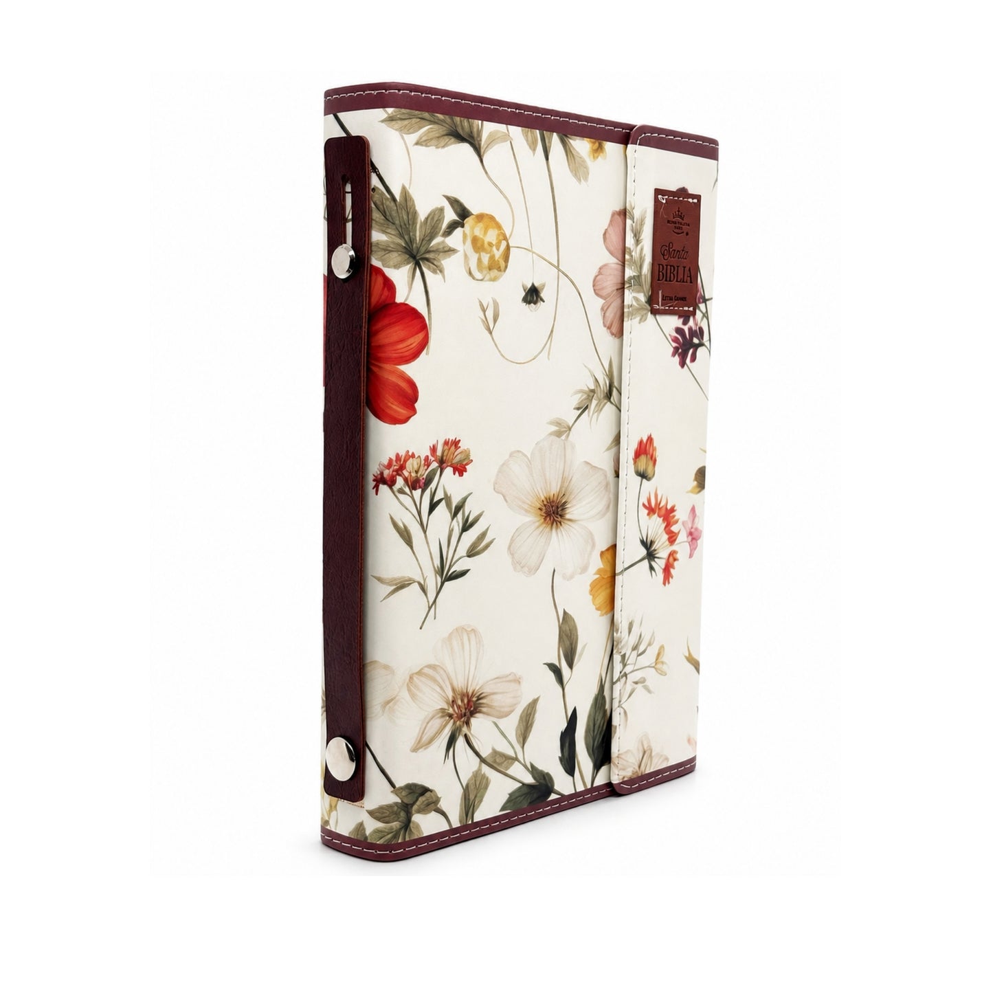 Biblia RVR60 Exquisita/ Flores Otoñales Con Solapa y Agarradera