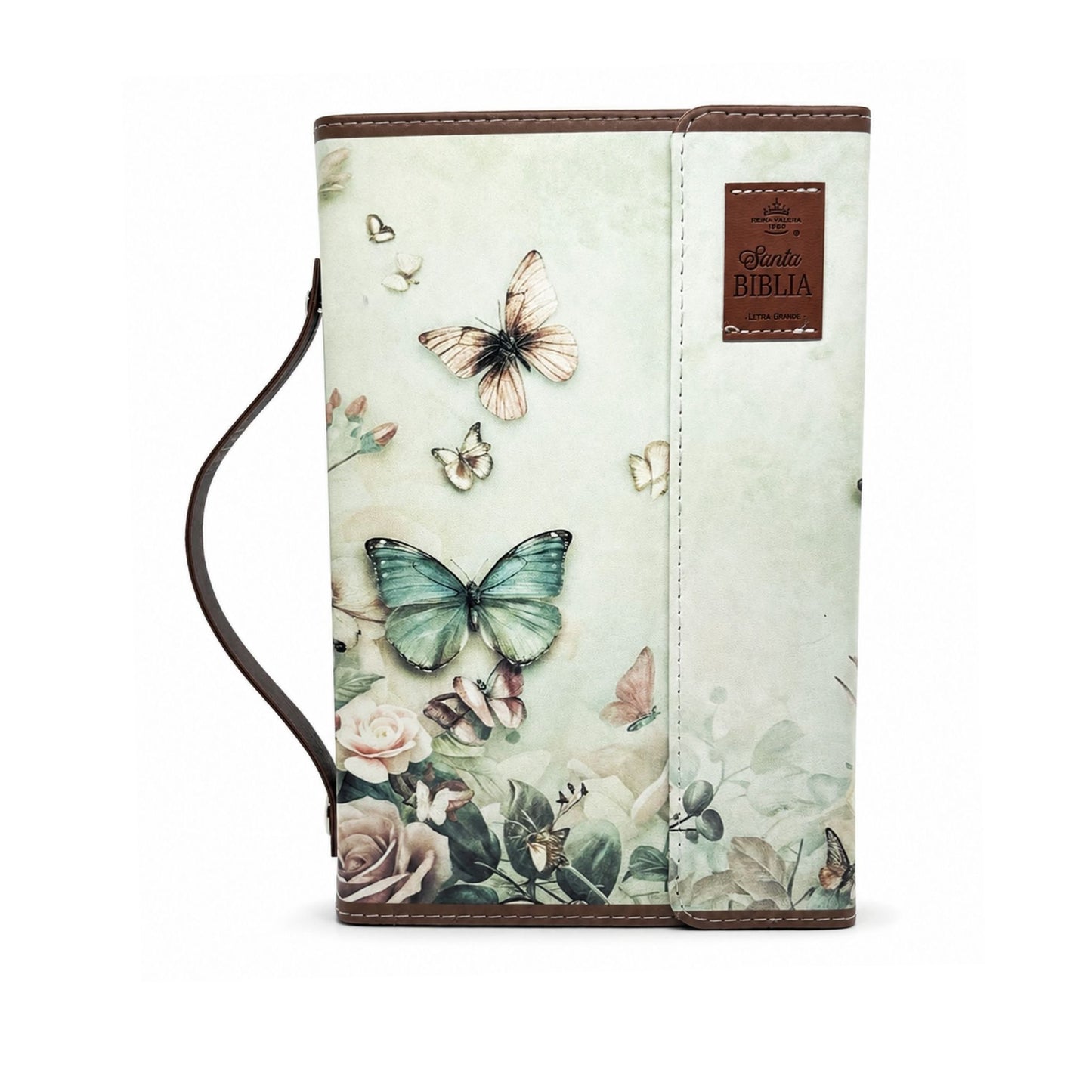 Biblia RVR 1960 Exquisita Mariposas en Primavera