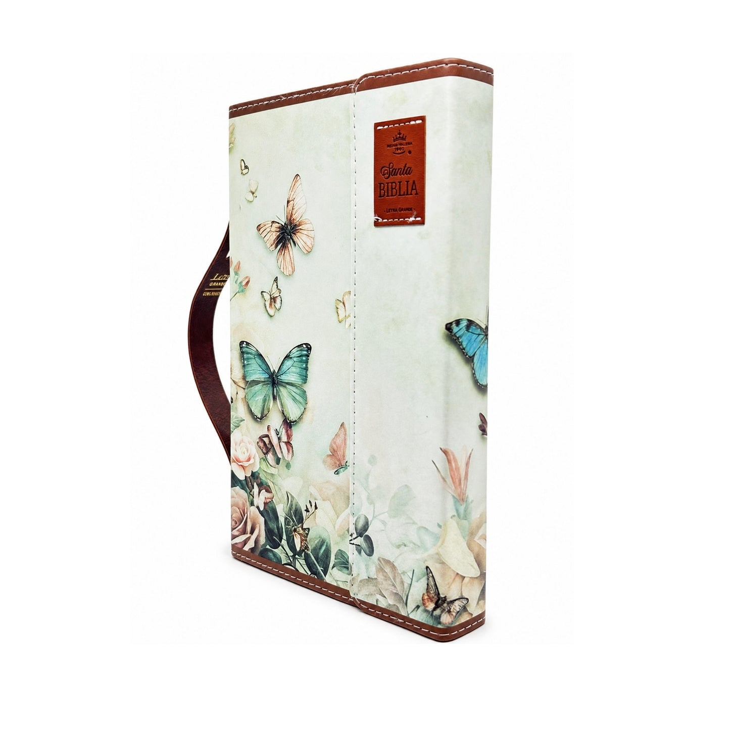 Biblia RVR 1960 Exquisita Mariposas en Primavera