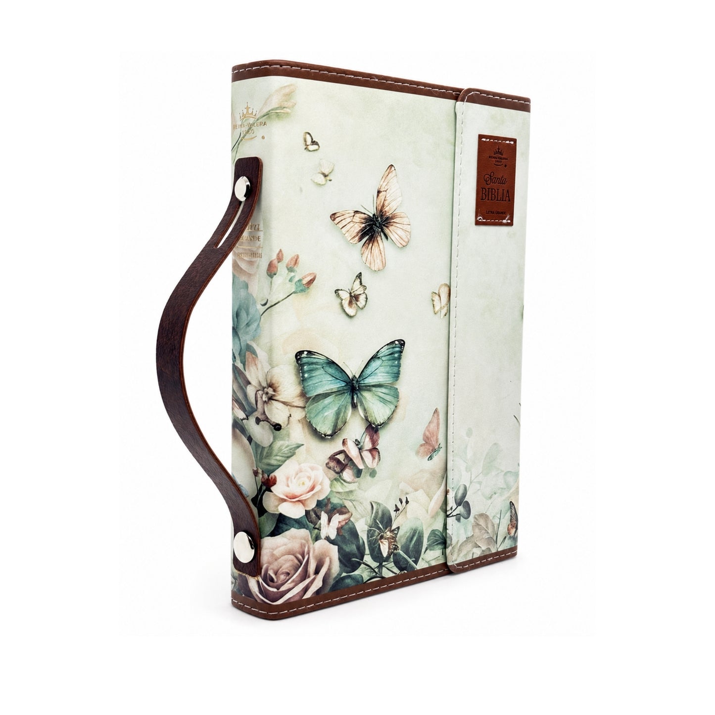 Biblia RVR 1960 Exquisita Mariposas en Primavera