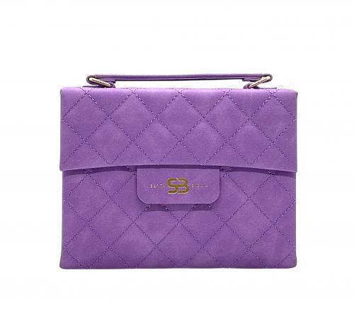 Large Print Purple Reina-Valera 1960 Bible with Handle and Magnetic Clasp