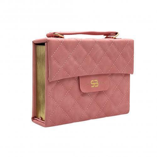 Giant Print Coral Reina-Valera 1960 Bible with Handle and Magnetic Clasp