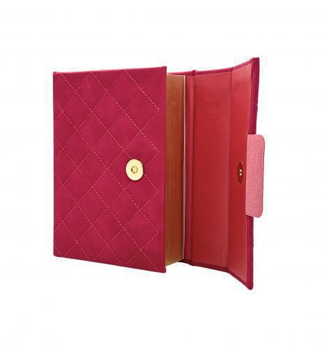 Reina-Valera 1960 Bible Large Print Fuchsia with Handle and Magnetic Clasp