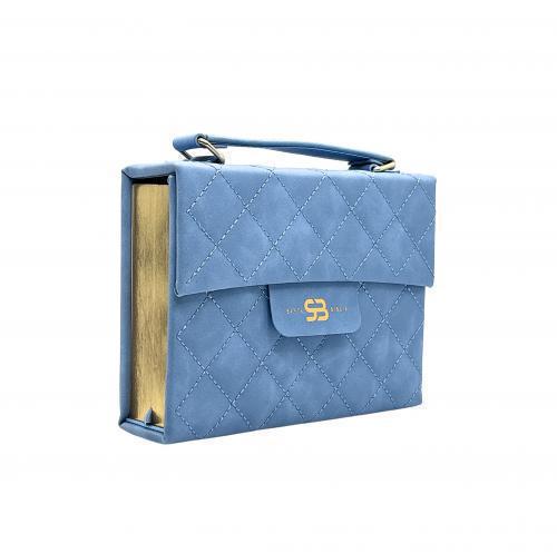 Reina-Valera 1960 Bible Large Print Light Blue with Magnetic Clasp and Handle