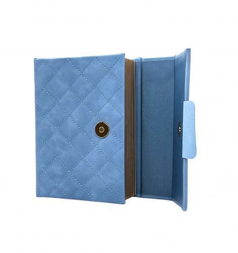 Reina-Valera 1960 Bible Large Print Light Blue with Magnetic Clasp and Handle