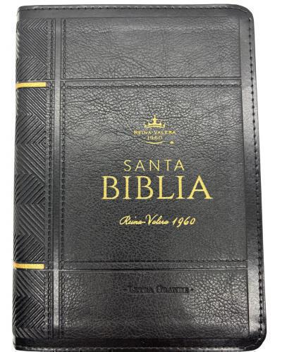 Bible Reina Valera 1960, Imitation Leather, Compact Size, Large Print, Black