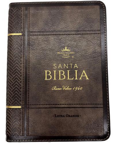 Bible Reina Valera 1960, Imitation Leather, Compact Size, Large Print, Mocha