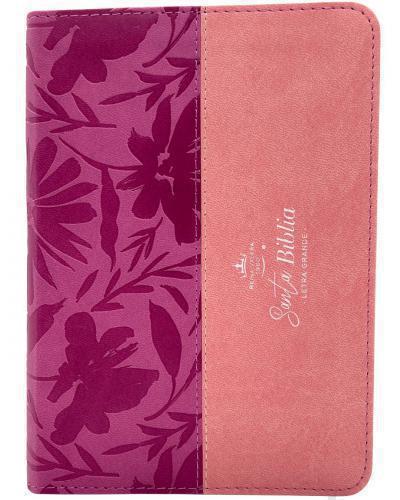 Biblia Reina Valera 1960, Imitación Piel, Tamaño Compacta, Letra Grande, Rosa