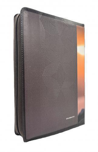 RVR1960 Imitation Leather Bible, Super Giant Print, Zipper and Index, Black Lion