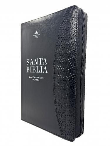Biblia RVR1960 Imitación Piel, Tamaño Súper Gigante, Cierre e Indice