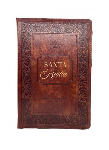 Biblia RVR1960 Imitación Piel, Tamaño Super Gigante, Cierre e Indice