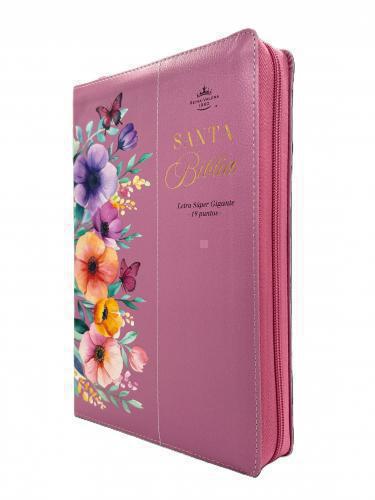 Biblia RVR1960 Imitación Piel, Tamaño Súper Gigante, Cierre e Indice
