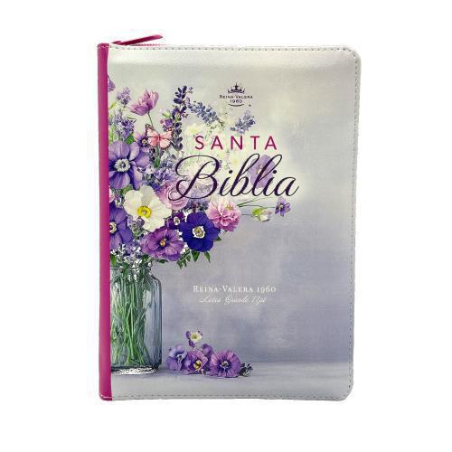 Biblia RVR1960, Imitación Piel, Tamaño Portátil Con Cierre e índice