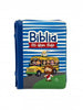 Biblia para Niños Reina-Valera 1960 “Mi Gran Viaje” en color azul con rayas