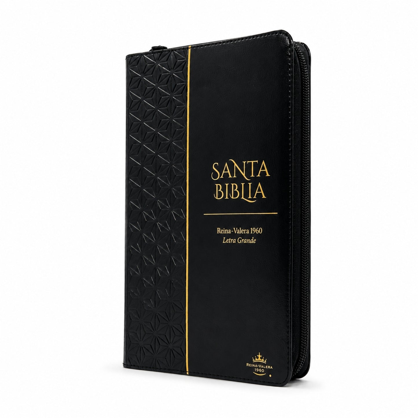 Biblia RVR1960 Obsequios y Premios Imitacion Piel Negro Con Cierre