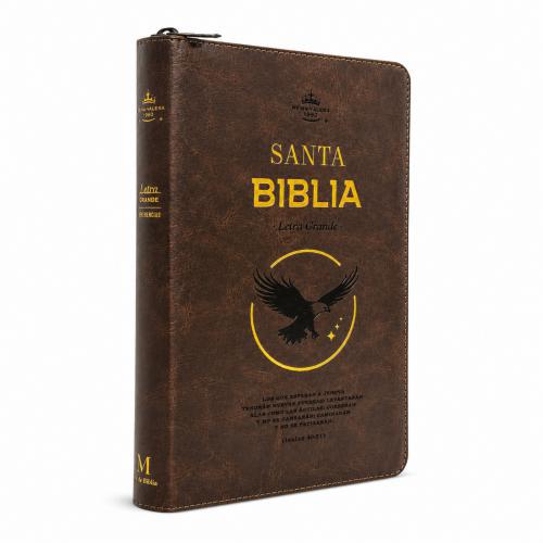 Biblia Reina Valera 1960 Tamaño Manual Con Cierre - Moka Aguila