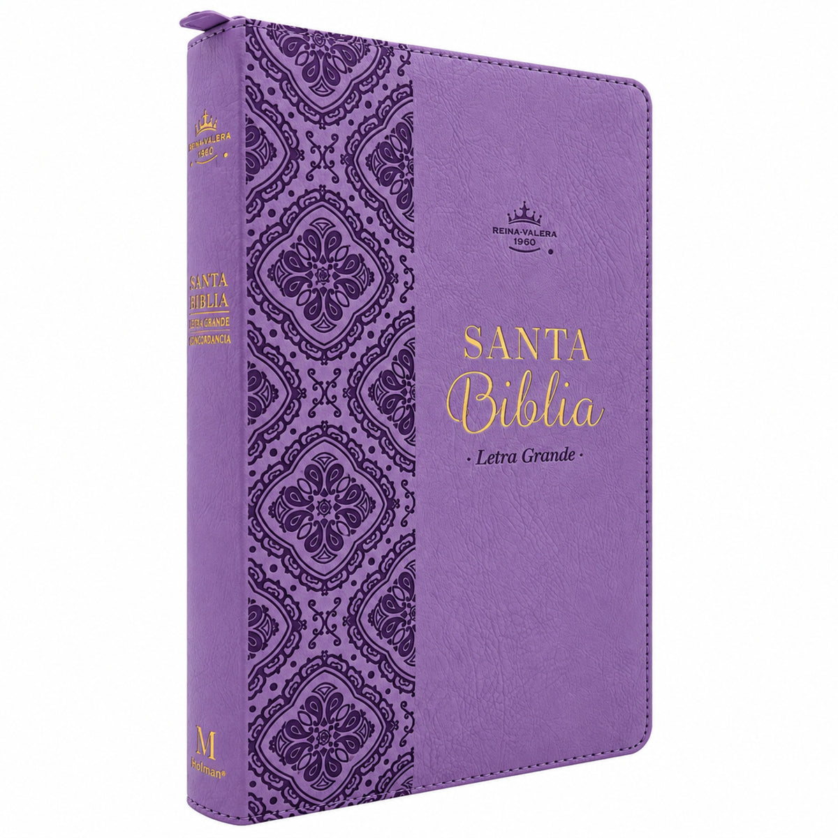 Biblia Reina Valera 1960 Tamaño Manual Con Cierre - Lila Primor