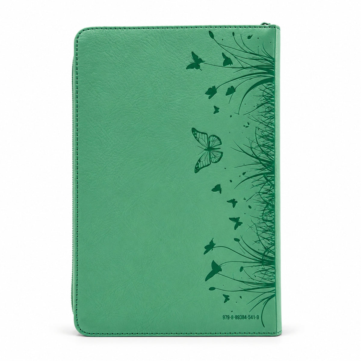 Biblia Reina Valera 1960 Tamaño Manual Con Cierre - Turquesa Mariposas