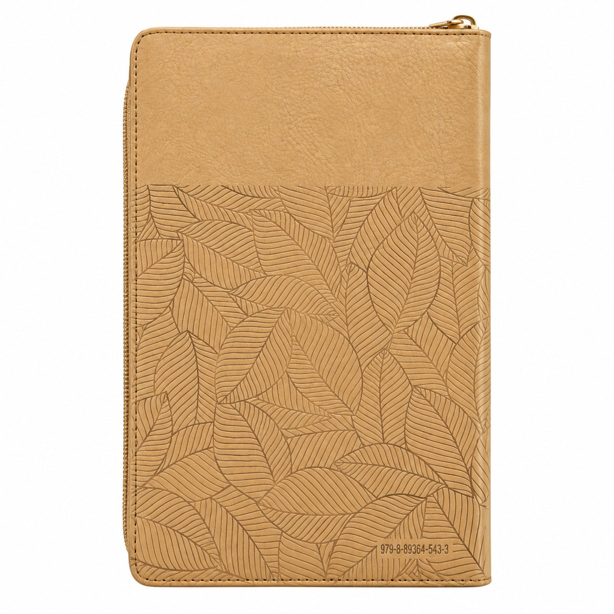 Biblia Reina Valera 1960 Tamaño Manual Con Cierre - Beige con hojas