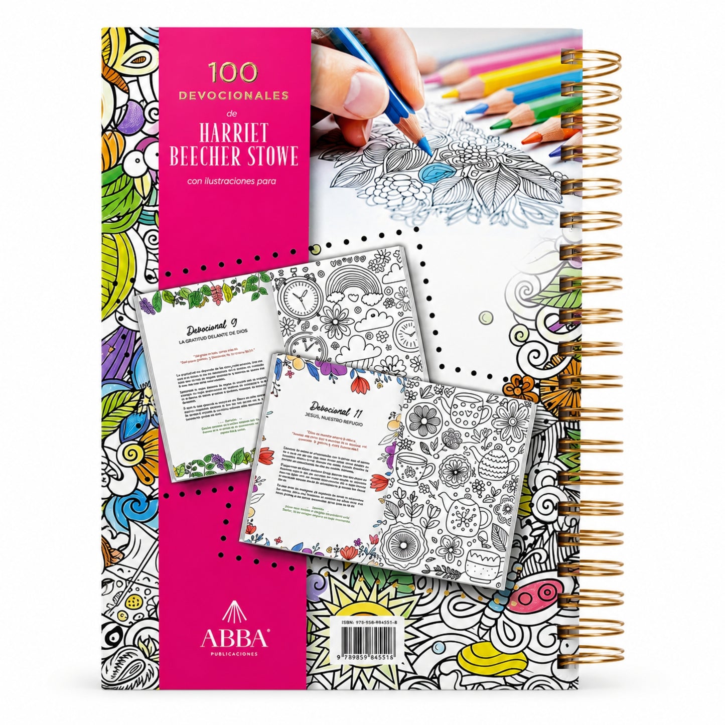 100 Devocionales De Arriet Beecher Stowe Con Ilustraciones Para Colorear