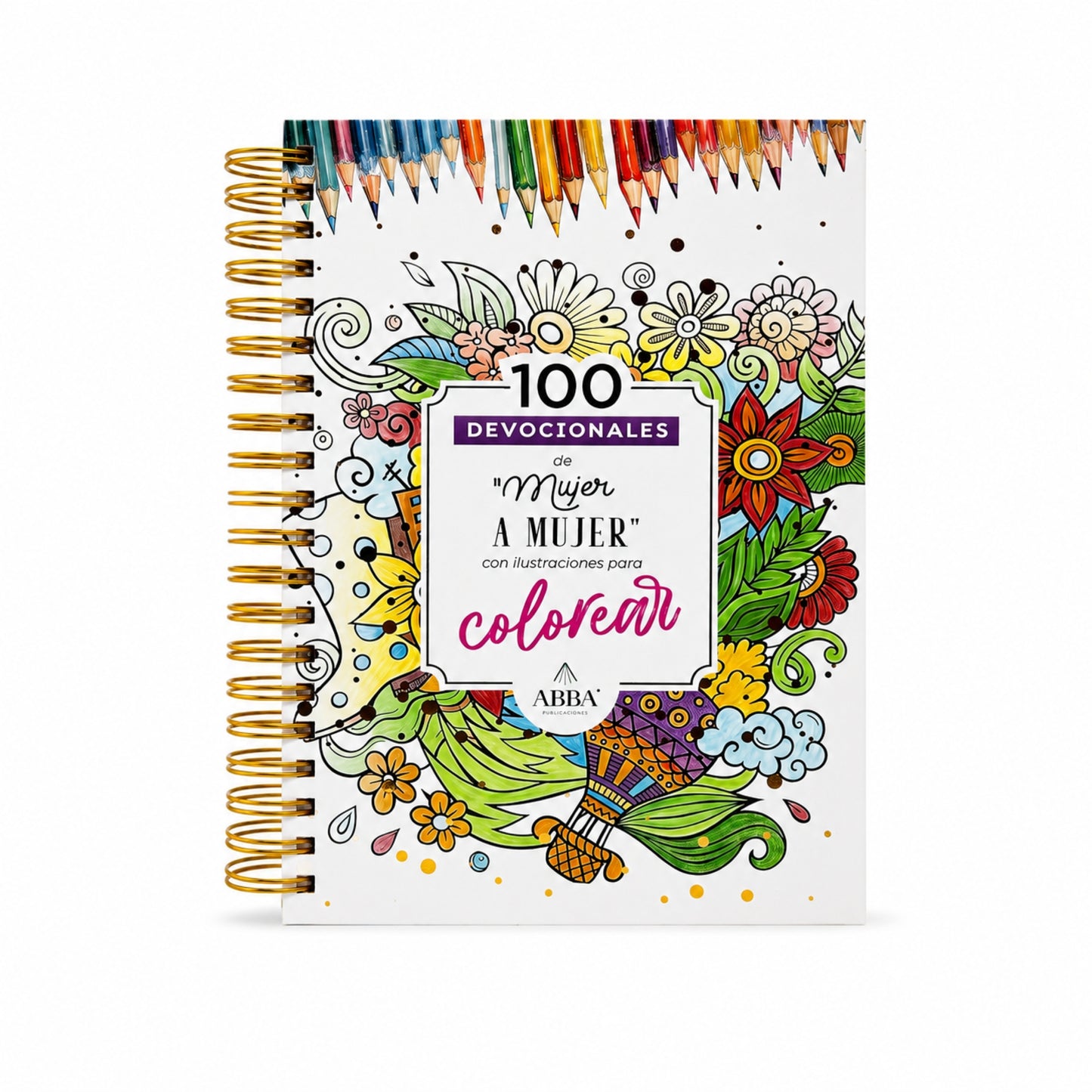 100 Devocionales "Mujer a Mujer" Con Ilustraciones Para Colorear