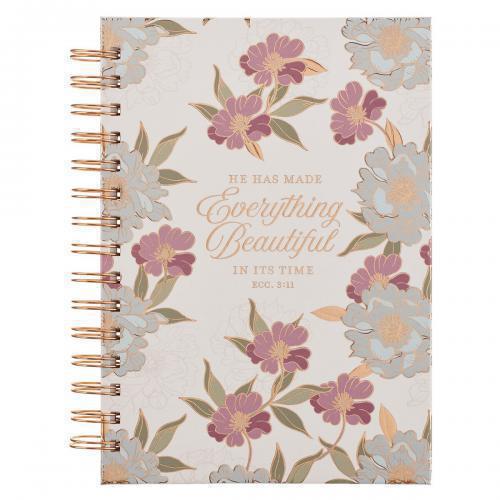 Everything Beautiful Flowers Notebook, Ecclesiastes 3:11