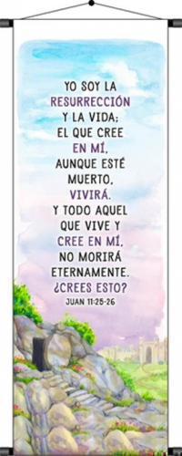 Scroll: John 11:25-26 Resurrection