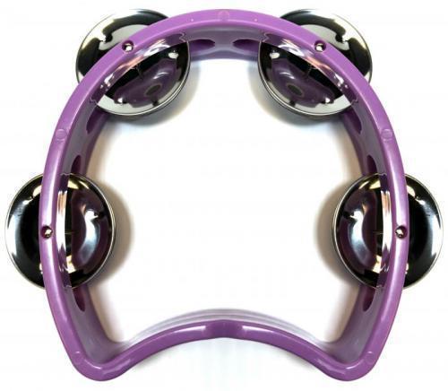 Purple Small Half-Moon Tambourine