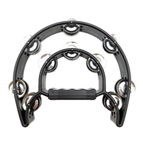Large Double Arch Black Half Moon Tambourine