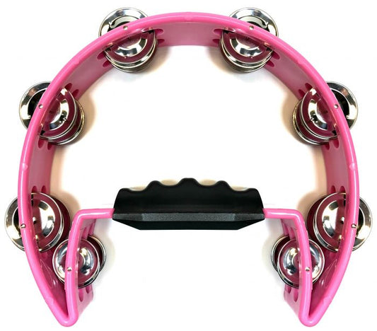 Pandero Media Luna Grande Sencillo Rosa