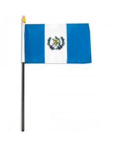 Bandera Sm Guatemala 12x18 Palito Madera